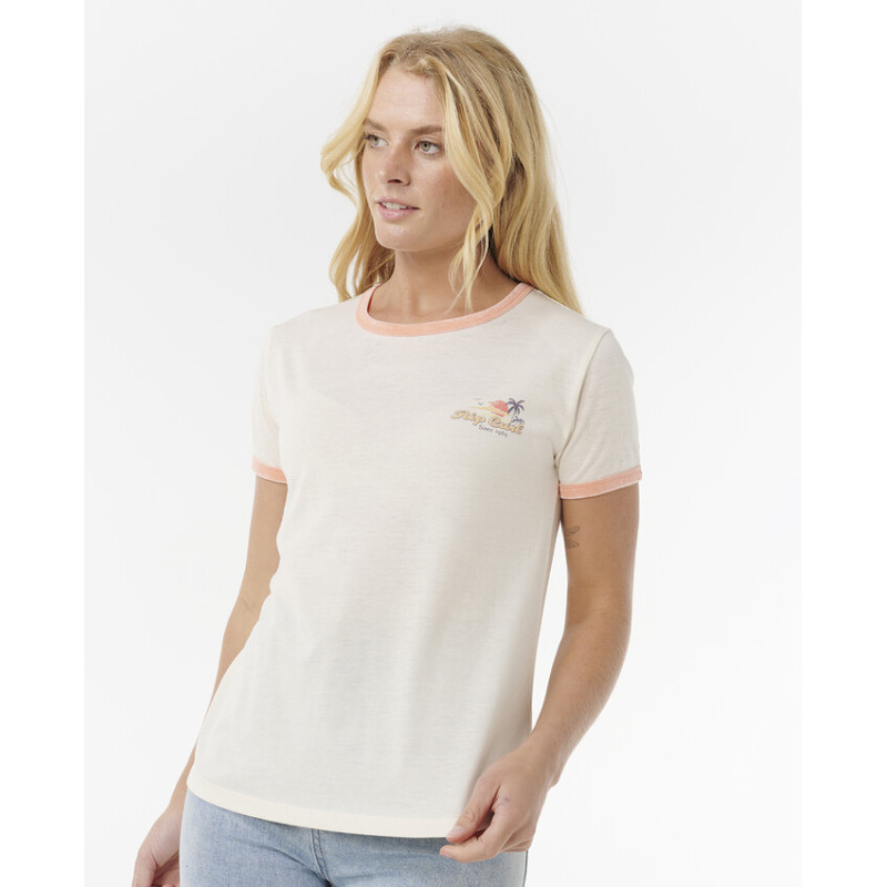 T-Shirt Rip Curl Swell Lines Ringer