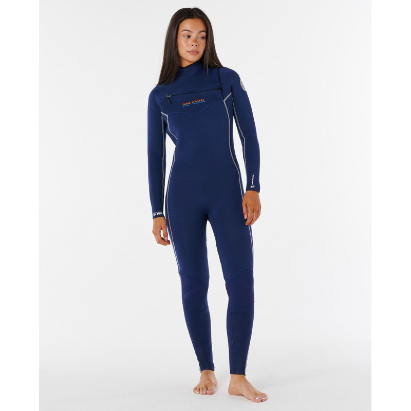 Combinaison de Surf 3/2 Rip Curl Femme Dawn Patrol Stephanie Gilmore Chest Zip