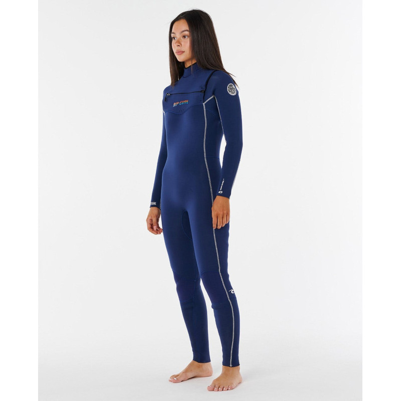 Combinaison de Surf 3/2 Rip Curl Femme Dawn Patrol Stephanie Gilmore Chest Zip