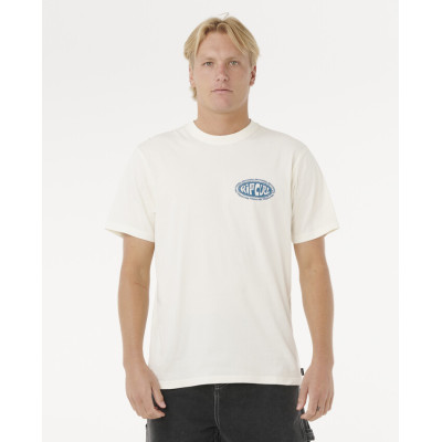 T-Shirt Rip Curl Raw Energy De Oval - Bone