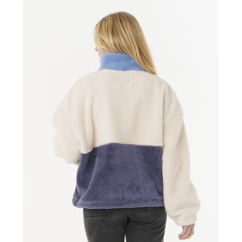 Polaire 1/4 Zip Rip Curl Block Party