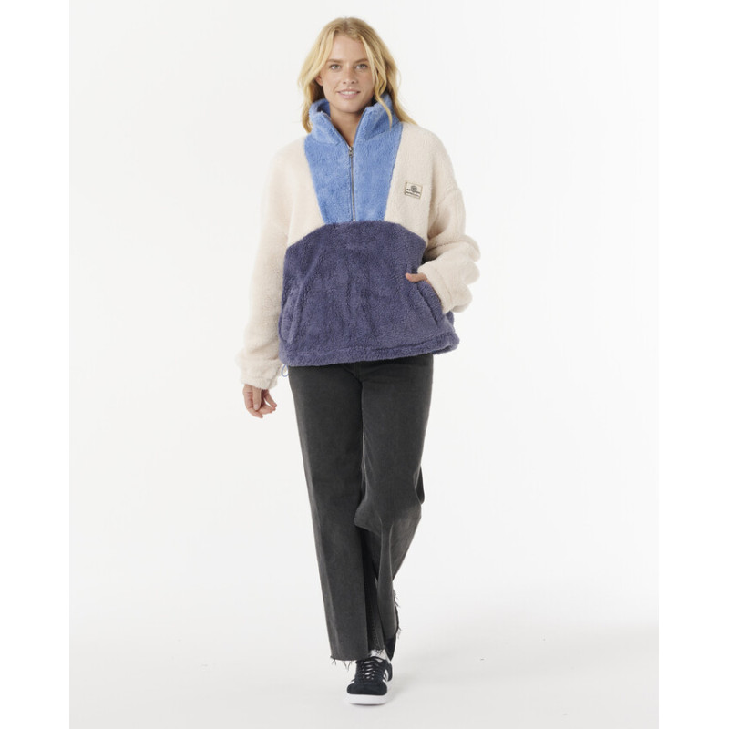 Polaire 1/4 Zip Rip Curl Block Party