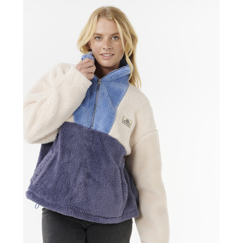 Polaire 1/4 Zip Rip Curl Block Party