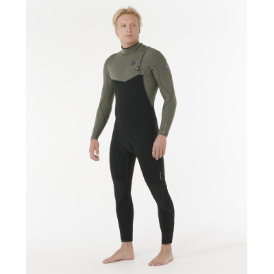 Combinaison de Surf 4/3 Rip Curl Homme Flashbomb Pro Zip Free - Deep Cactus