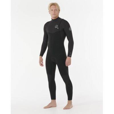Combinaison de Surf 4/3 Rip Curl Homme Flashbomb Pro Zip Free - Black