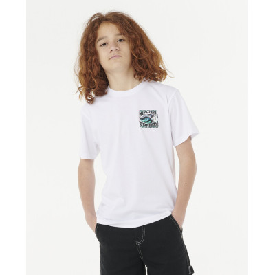 T-Shirt Enfant Rip Curl Hazed & Tubed - White