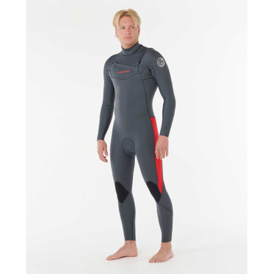 Combinaison de Surf 4/3 Rip Curl Homme Dawn Patrol Pro Chest Zip - Red