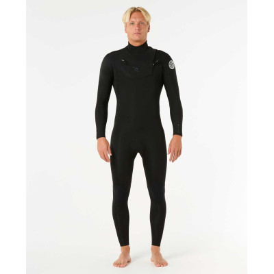 Combinaison de Surf 3/2 Rip Curl Homme Dawn Patrol Pro Chest Zip - Black