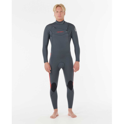 Combinaison de Surf 3/2 Rip Curl Homme Dawn Patrol Pro Chest Zip - Red