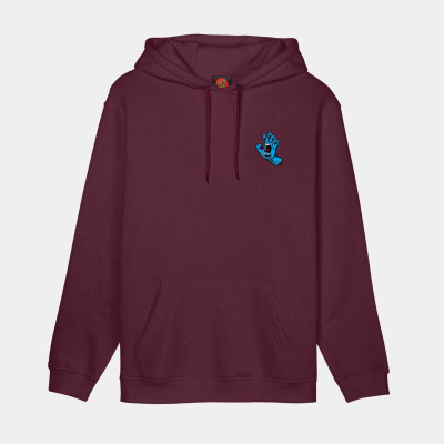 Sweat à Capuche Santa Cruz Screaming Hand Chest  - Dark Cherry