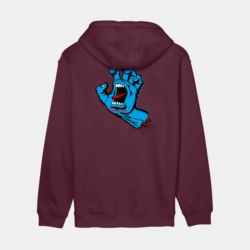 Sweat à Capuche Santa Cruz Screaming Hand Chest 