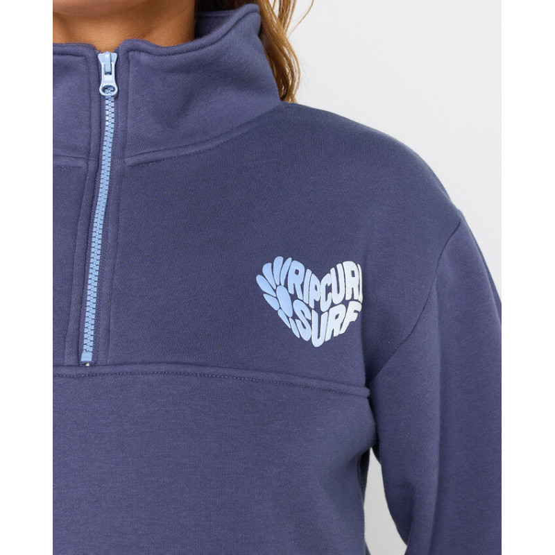 Sweat 1/4 Zip Rip Curl Half