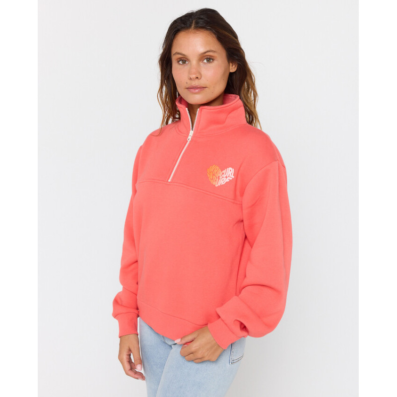 Sweat 1/4 Zip Rip Curl Half