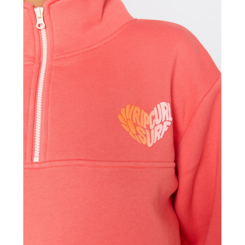 Sweat 1/4 Zip Rip Curl Half