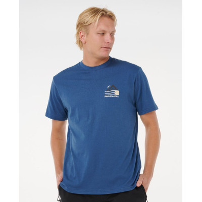 T-Shirt Rip Curl Vaporcool Search Range - Light Navy