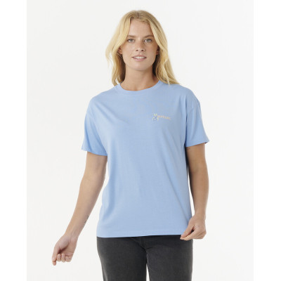 T-Shirt Rip Curl Summer Relaxed - Mid Blue