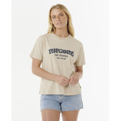 T-Shirt Rip Curl Surf Puff Relaxed - Natural