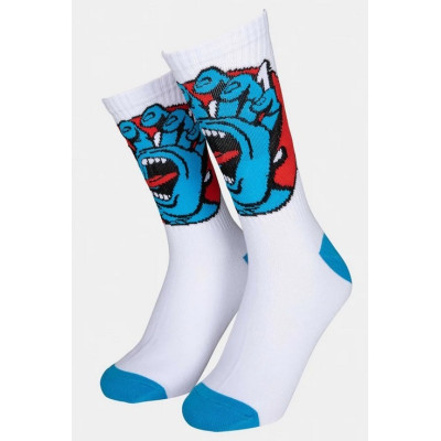 Chaussette Santa Cruz Hand Dot - White