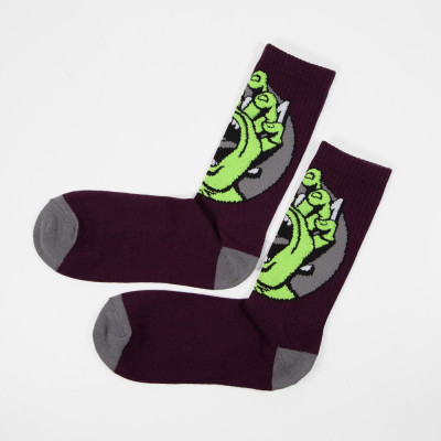 Chaussette Santa Cruz Hand Dot - Dark Cherry