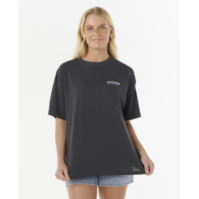 T-Shirt Rip Curl Summer Heritage - Washed Black