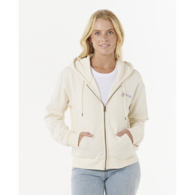 Sweat à Capuche Zippé Rip Curl Summer - Bone
