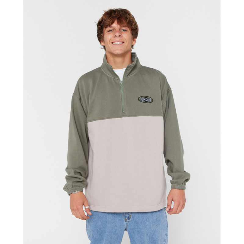 Sweat 1/4 Zip Rip Curl Heritage Oval