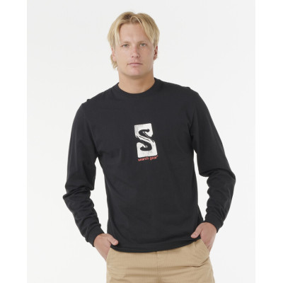 T-Shirt Manches Longues Rip Curl Search Gear - Black