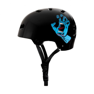Casque de Skate Enfant Bullet x Santa Cruz Helmet Screaming Hand - Gloss Black