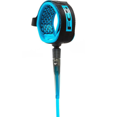 Leash de Longboard FCS Cheville Essential  - Blue/Black - 9' Cheville