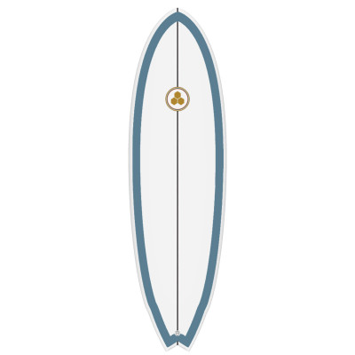 Planche de Surf Al Merrick G Skate Futures Color - Bleu - 5'8