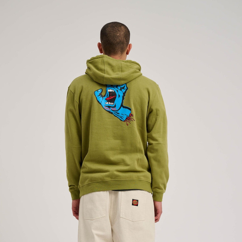 Sweat à Capuche Santa Cruz Screaming Hand Chest 
