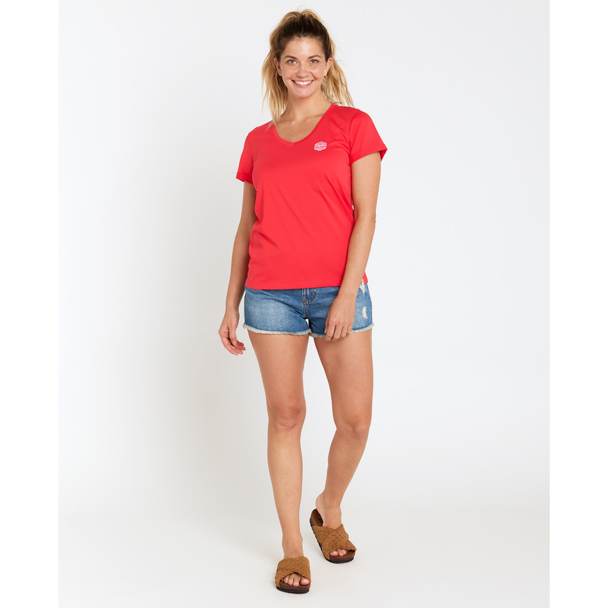 T-Shirt Rip Curl Re Entry V Neck