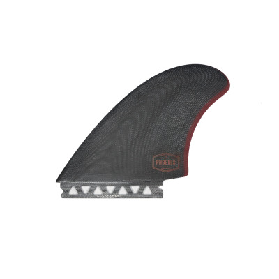 Dérives de Surf Phoenix Keel Futures Fiberglass - Black/Burgundy