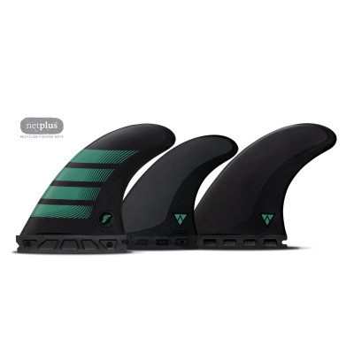 Dérives de Surf Futures Tri-Quad F6 Alpha - M - Carbon/Teal