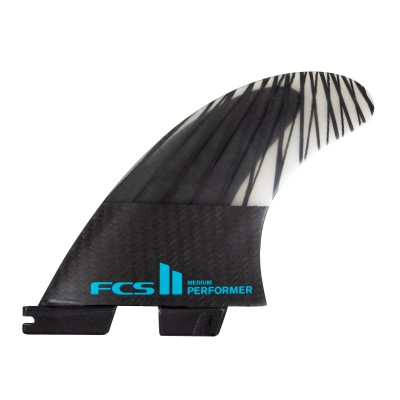 Dérives de Surf FCS II Thruster Performer PC Carbon  - M - Black