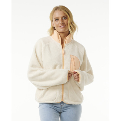 Polaire Rip Curl Femme Shore Break - Off White/Black