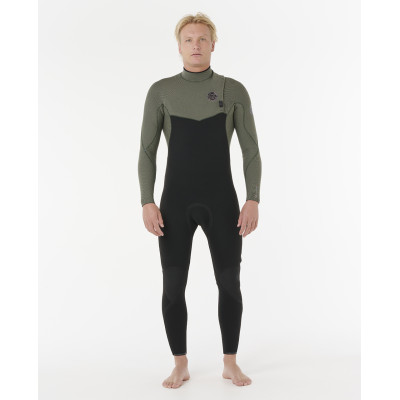 Combinaison de Surf 3/2 Rip Curl Homme Flashbomb Pro Zip Free - Deep Cactus