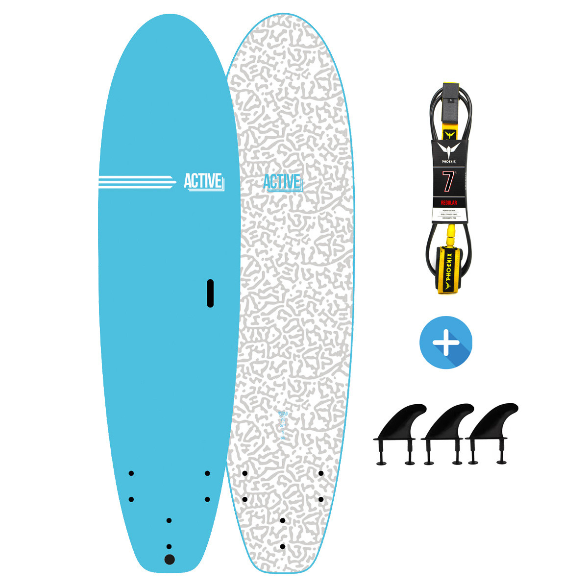 Planche de Surf en Mousse Active Flow
