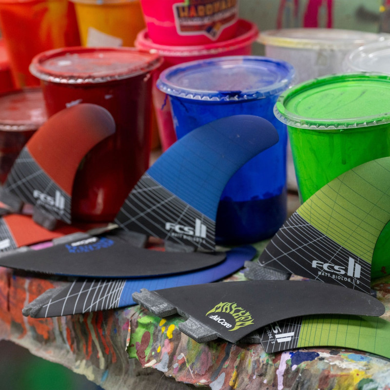 Dérives de Surf FCSII Thruster Matt Biolos PC Carbon