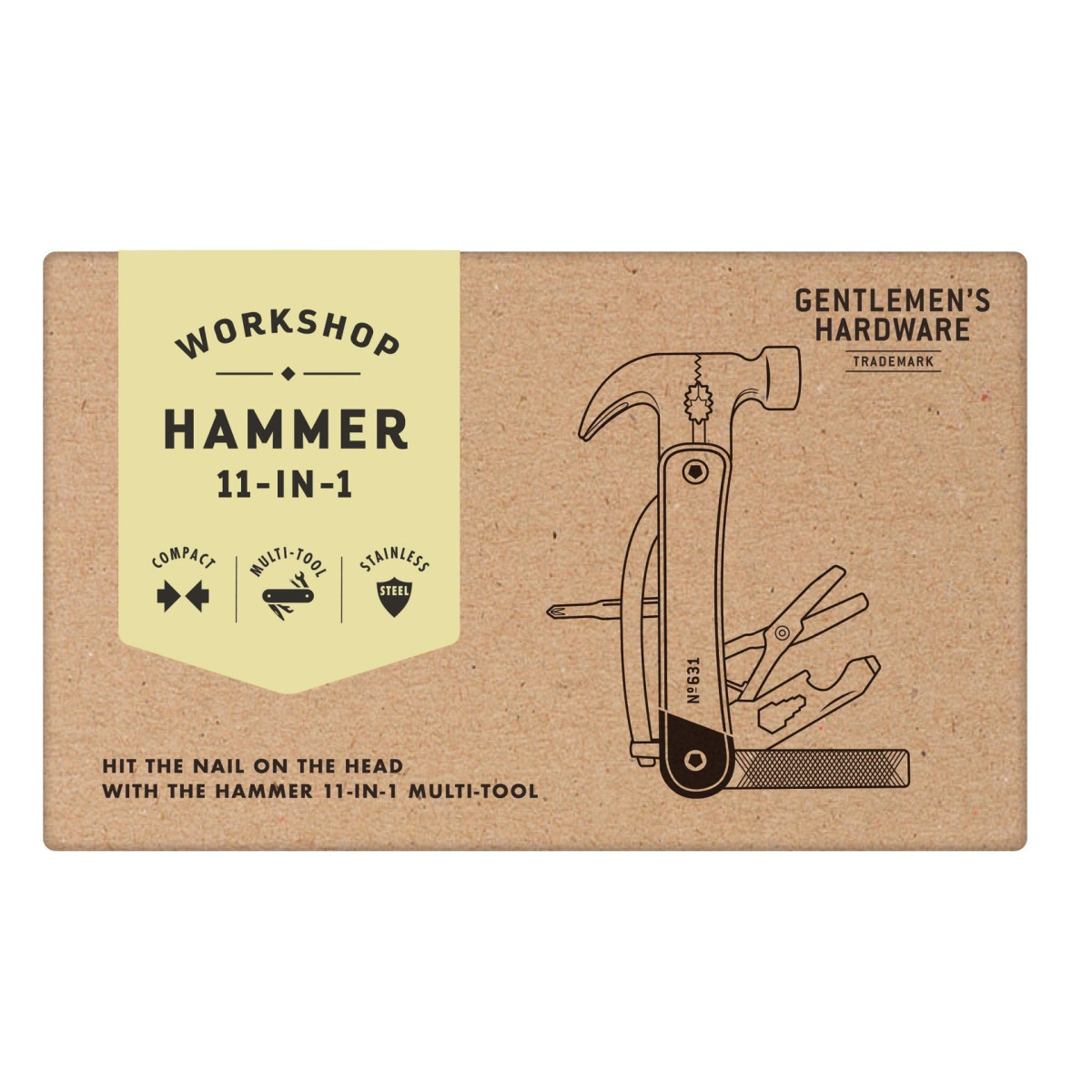 Gentlemen's Hardware Multi-Tool avec Marteau