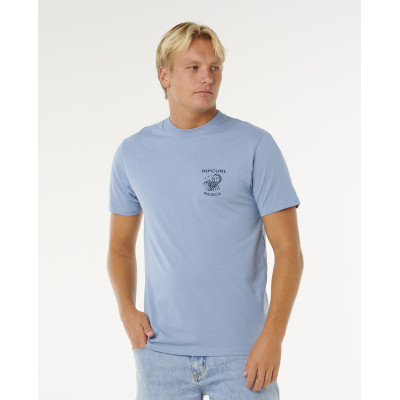 T-Shirt Rip Curl Desti Animals - Faded Denim