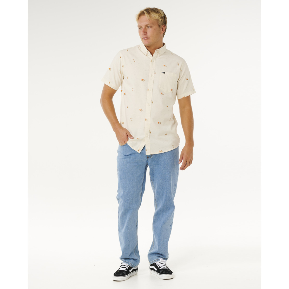Chemise Manches Courtes Rip Curl Skelly Breach