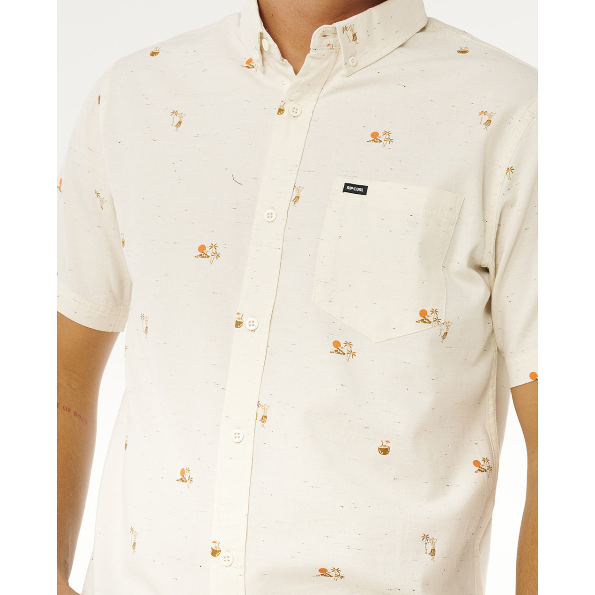 Chemise Manches Courtes Rip Curl Skelly Breach