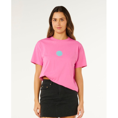 T-Shirt Rip Curl Femme Icons Of Surf Relaxed - Pink