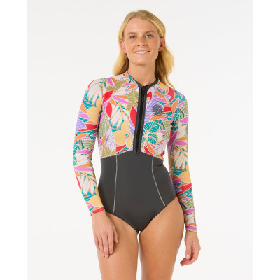 Combinaison De Surf Shorty Rip Curl Femme G Bomb 1.5mm Manches Longues - Charcoal Grey