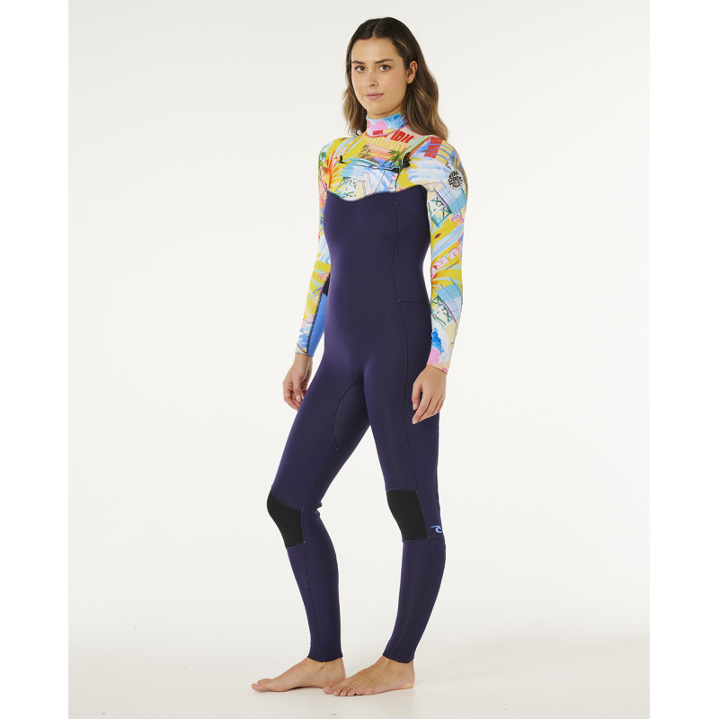 Combinaison De Surf 3/2 Rip Curl Femme Dawn Patrol Pro Chest Zip