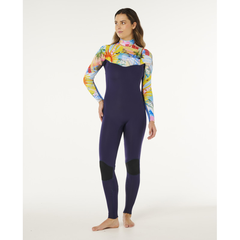 Combinaison De Surf 3/2 Rip Curl Femme Dawn Patrol Pro Chest Zip