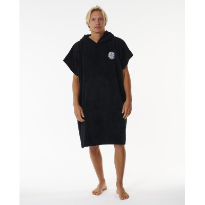 Poncho Rip Curl Logo Hooded Towel - Black