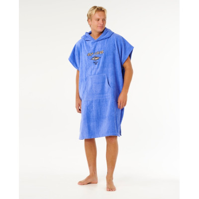 Poncho Rip Curl Logo Hooded Towel - Blue Haze