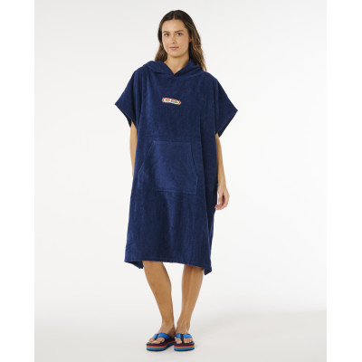 Poncho Femme Rip Curl Icon Hooded Towel - Dark Navy